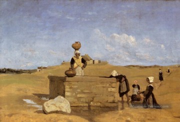  camille - Femmes bretonnes à la fontaine romantisme Jean Baptiste Camille Corot